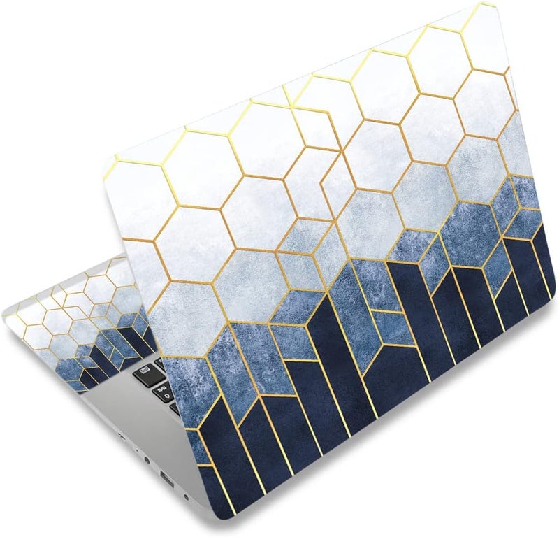 Laptop Skin Sticker Decal,12" 13" 13.3" 14" 15" 15.4" 15.6 inch Laptop Skin Sticker Cover Art Decal Protector Notebook PC (Abstract Cubes)